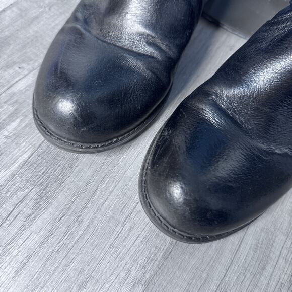 Steve Madden Moto Boots Black Size 6 1/2 Grunge Western Fall Downtown Girl - Picture 5 of 11